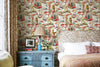 Forest Animal Mushroom Self Adhesive Wallpaper