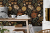 Boho Sun Floral Wallpaper