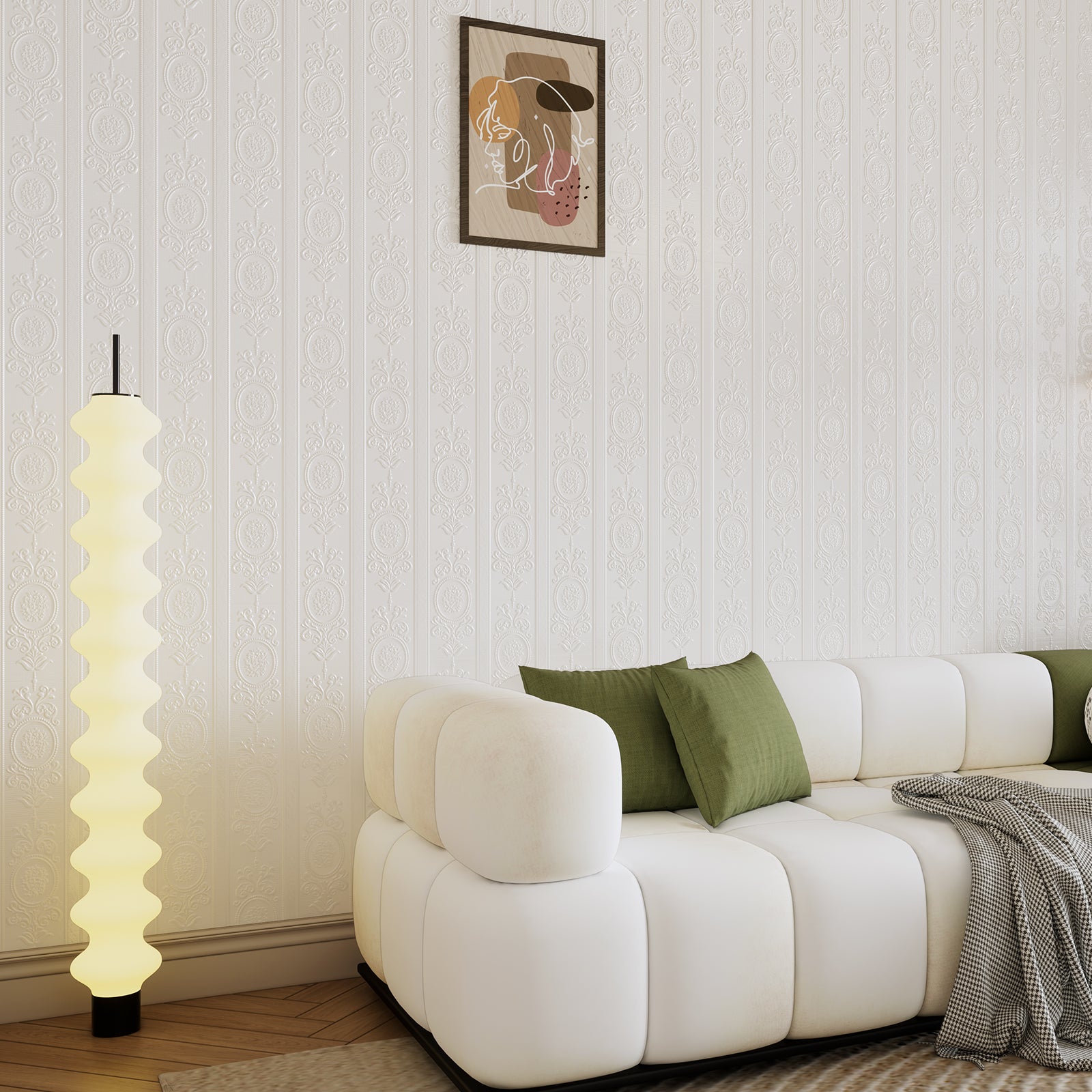 Muti-Color Rococo Peel and Stick Wallpaper
