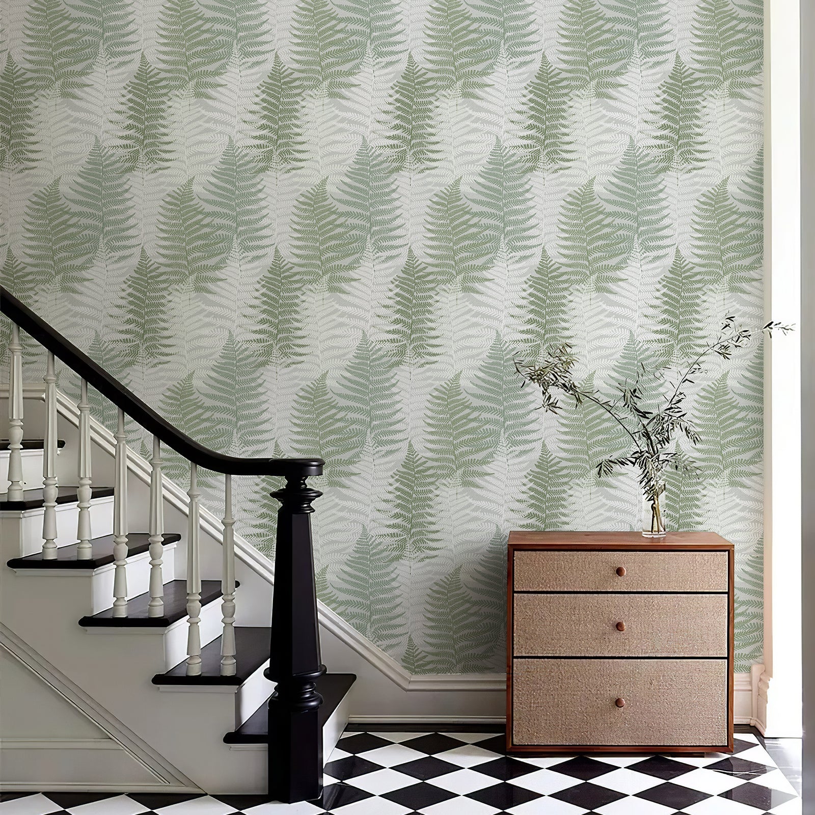 Fern Leaf Botanical Peel and Stick Wallpaper