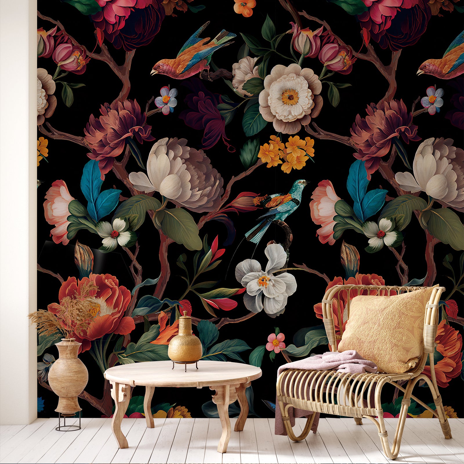 Floral Branches Peel and Stick Wall Mural