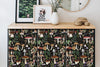 Boho Leaf Forest Mushroom Wallpaper