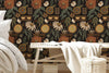 Boho Sun Floral Wallpaper