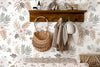 Honey Wheat Watercolor Leaf Wallpaper