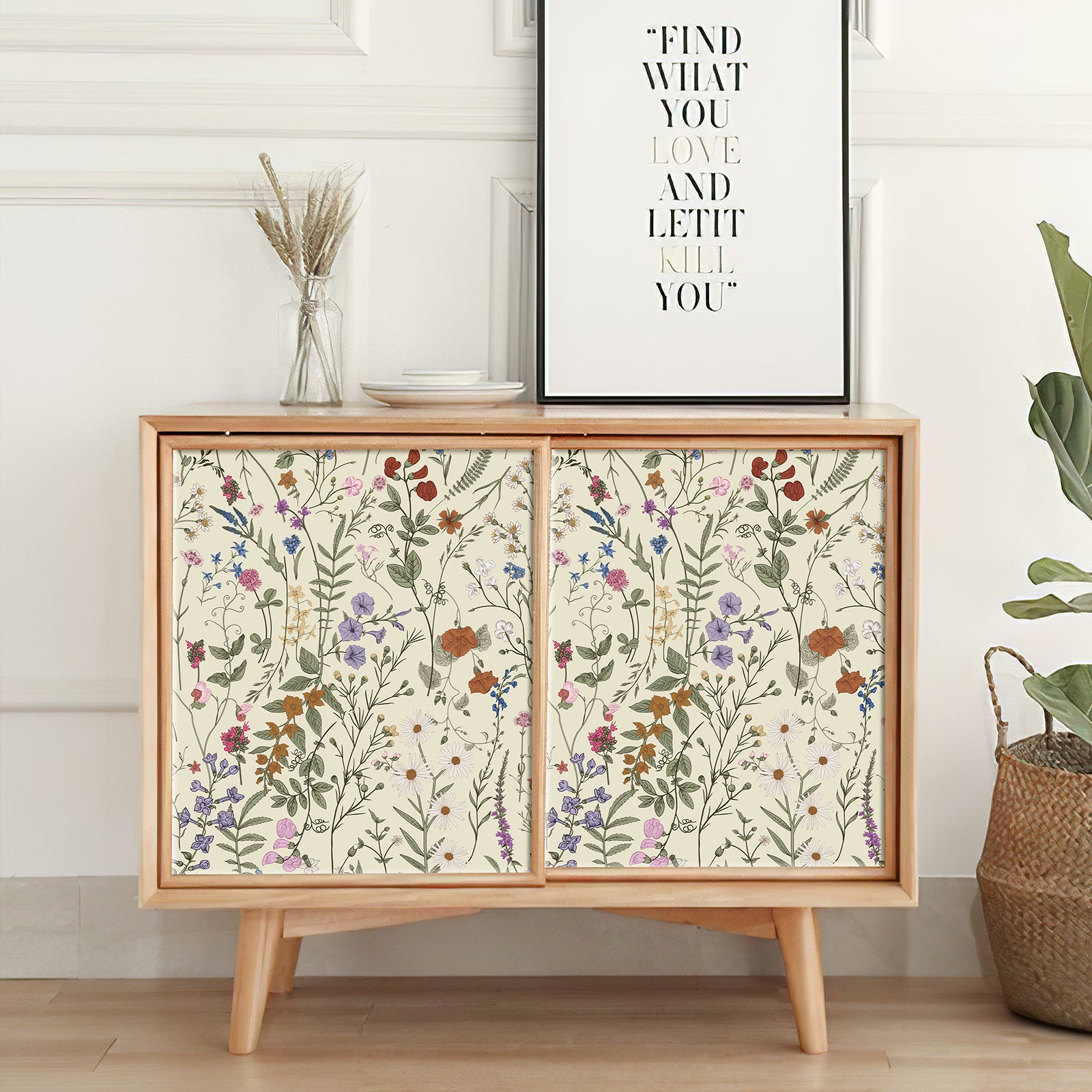 Wildflower Botanical Peel and Stick Wallpaper