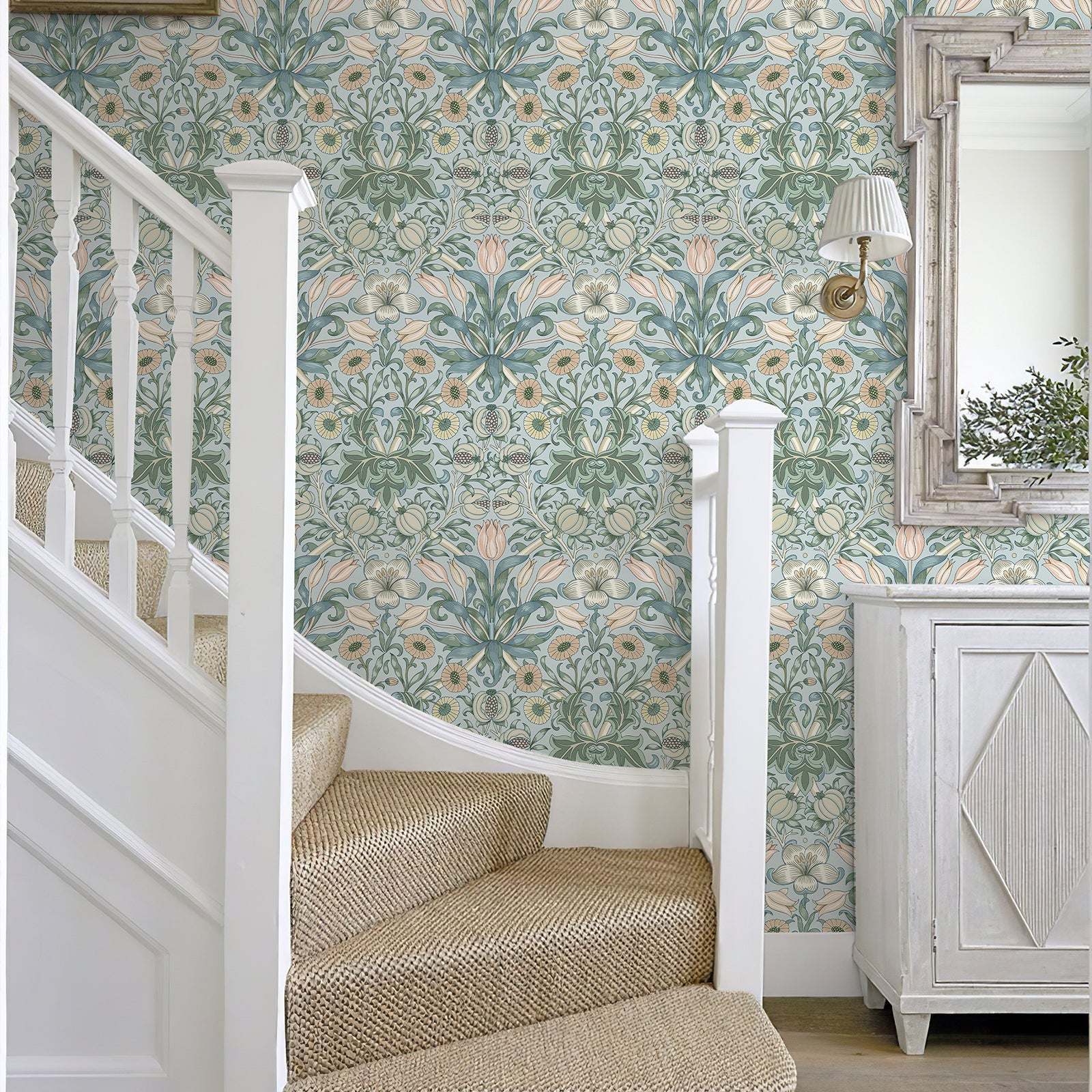 Vintage Pomegranate Flower Wallpaper