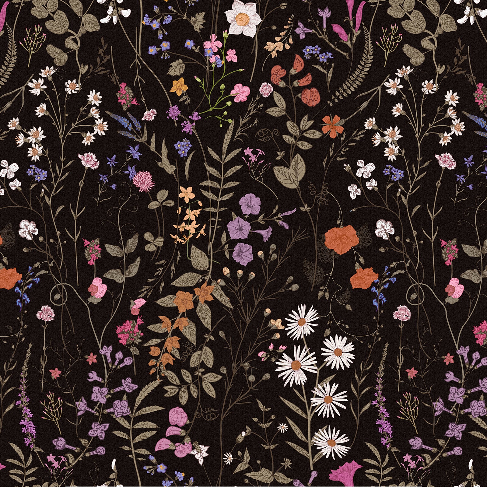 Wildflower Botanical Peel and Stick Wallpaper