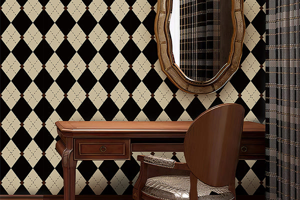 Plaid Geometric Wallpaper
