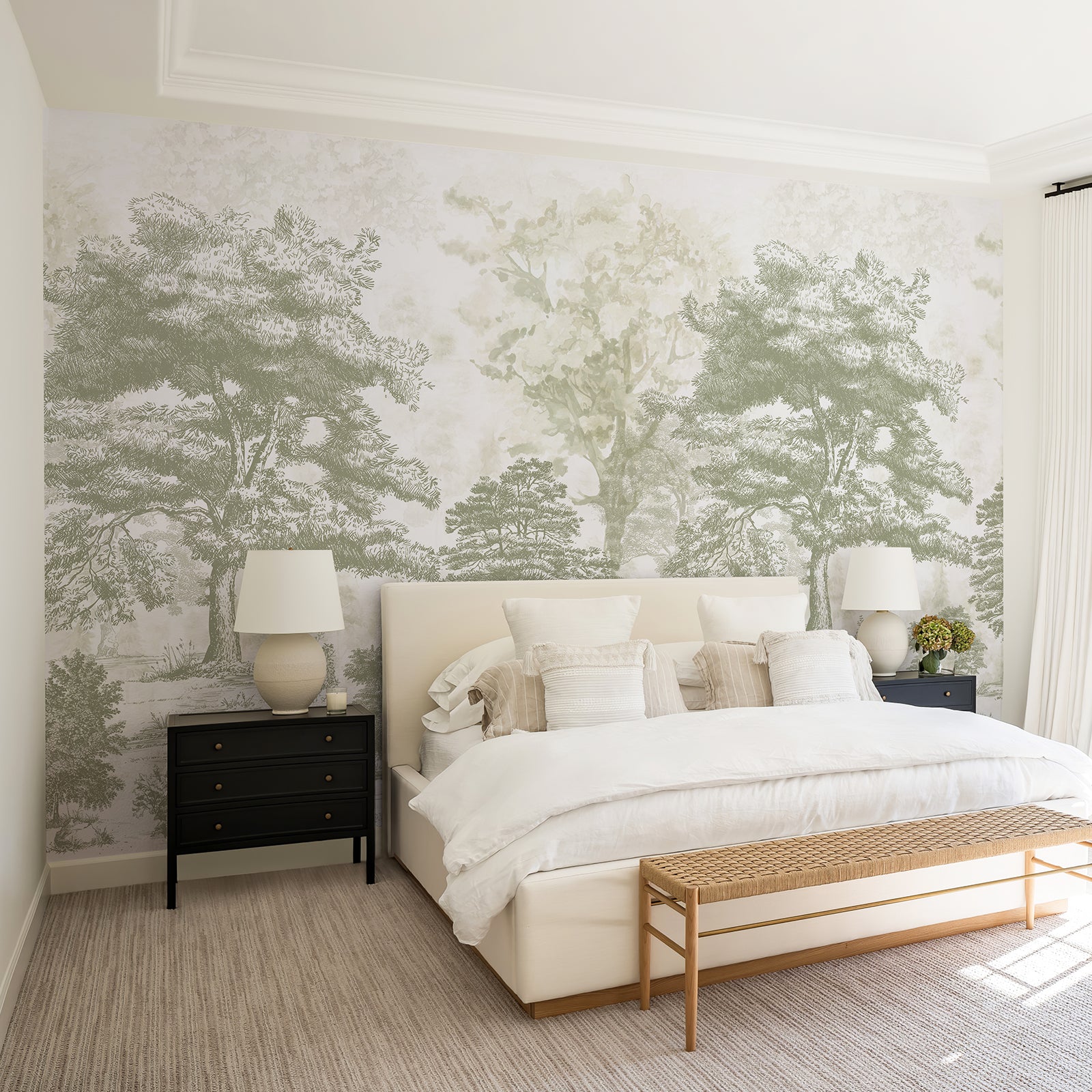 Strolling in the forest Peel and Stick Wall Mural