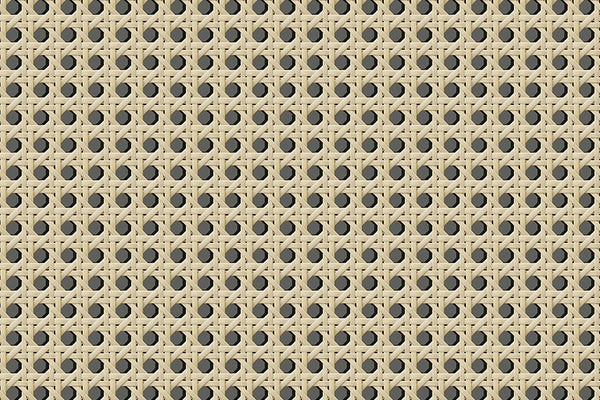 Hexagon Weave Rattan Wallpaper