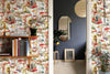 Forest Animal Mushroom Self Adhesive Wallpaper