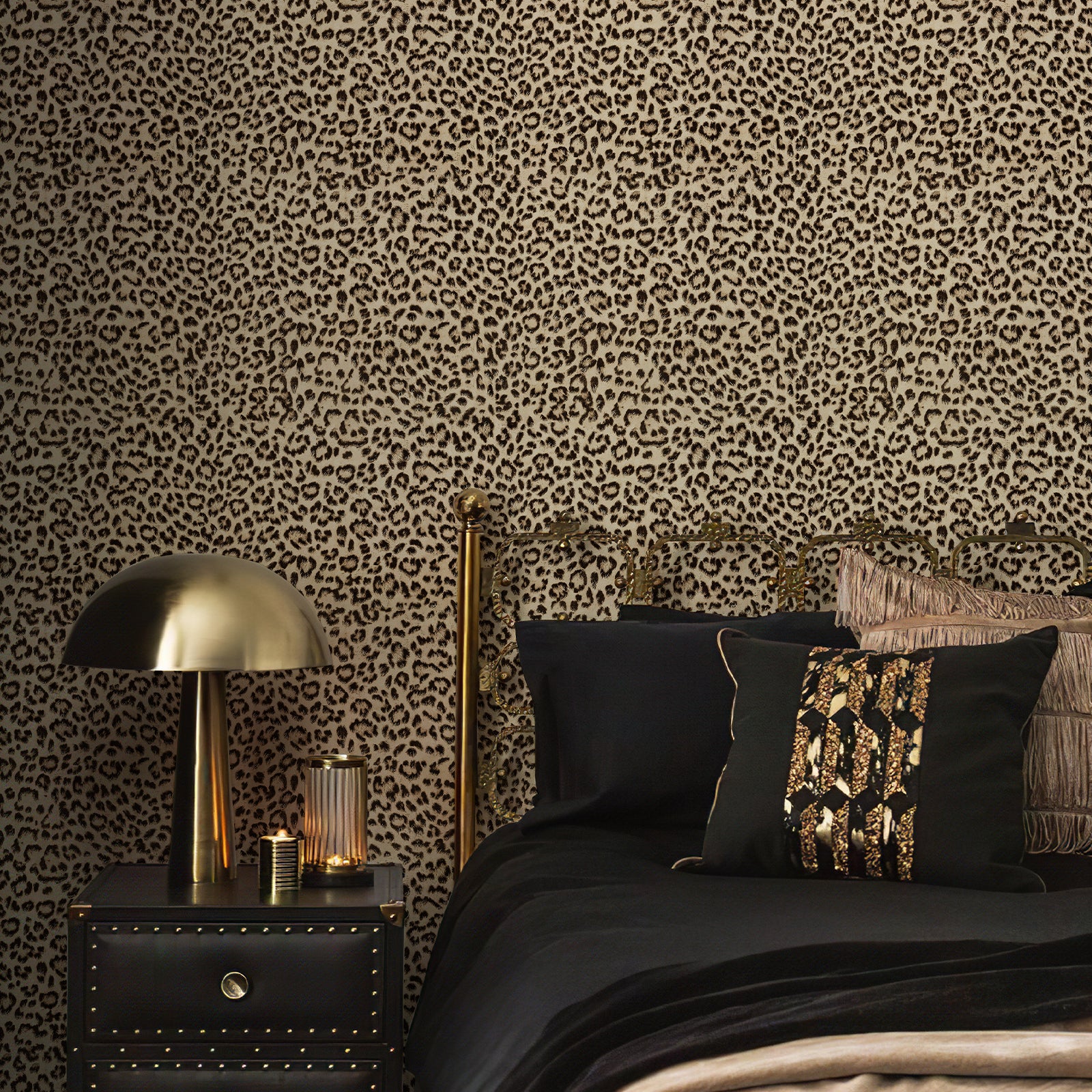 JIFFDIFF Leopard Print Peel and Stick Wallpaper