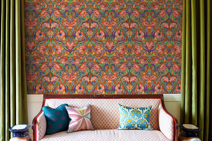 Vintage Floral Peel and Stick Wallpaper