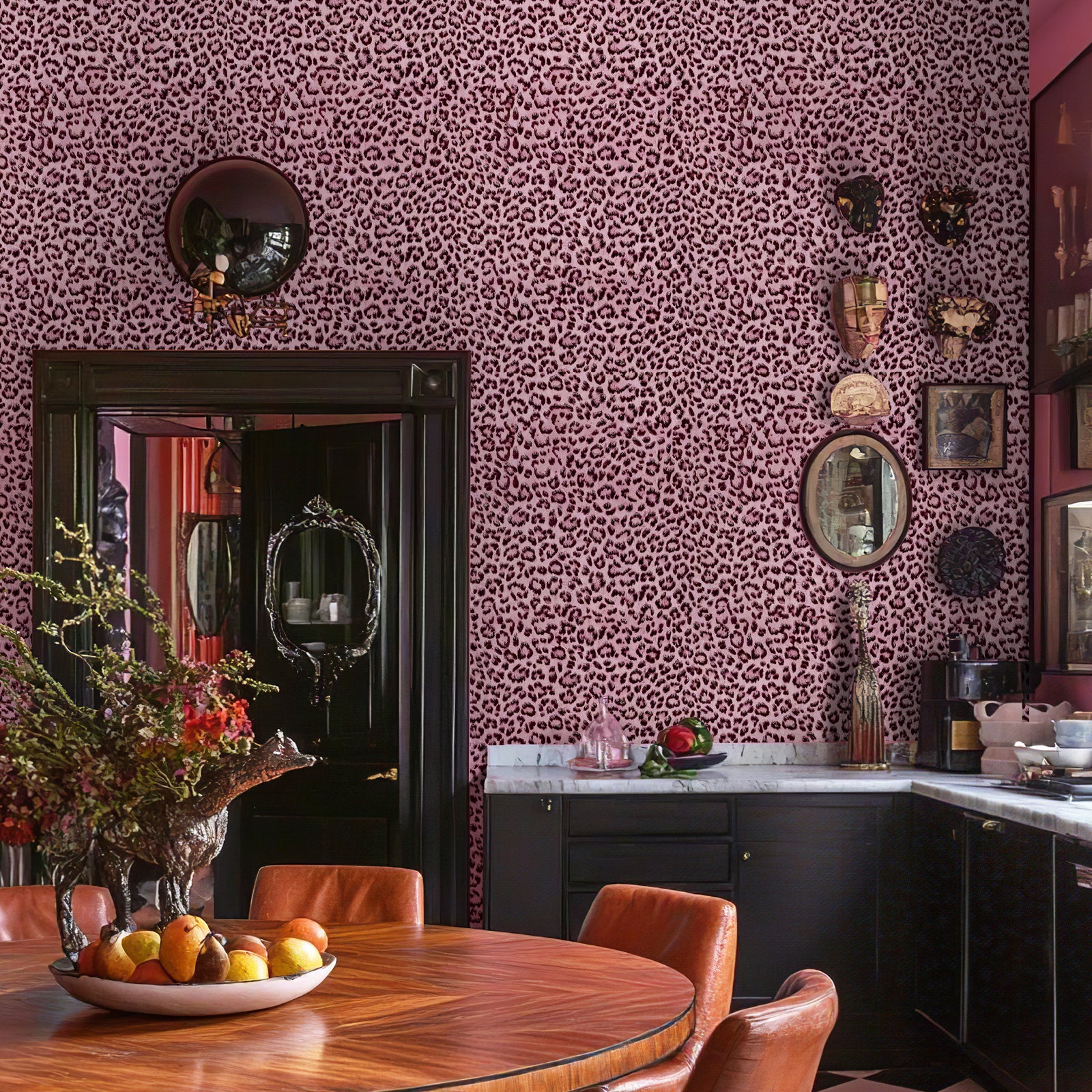 JIFFDIFF Leopard Print Peel and Stick Wallpaper