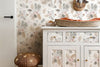 Honey Wheat Watercolor Leaf Wallpaper