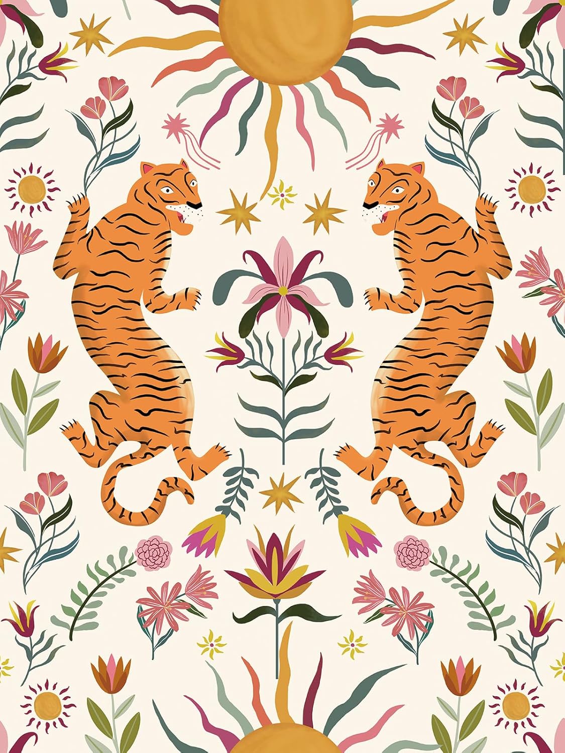 Tigger-Patterned Self-Adhesive Wallpaper