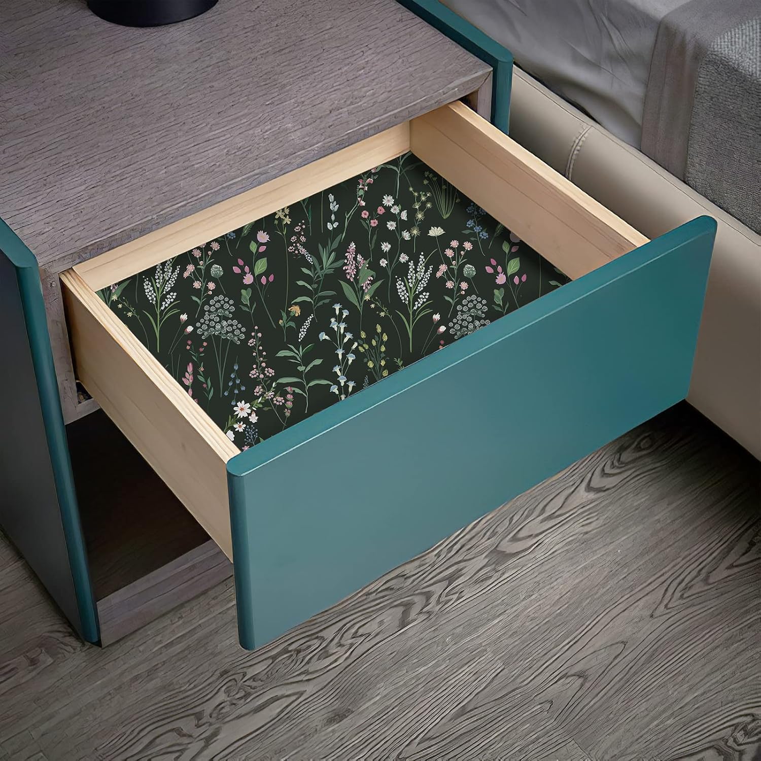 JiffDiff Floral Self-Adhesive Wallpaper