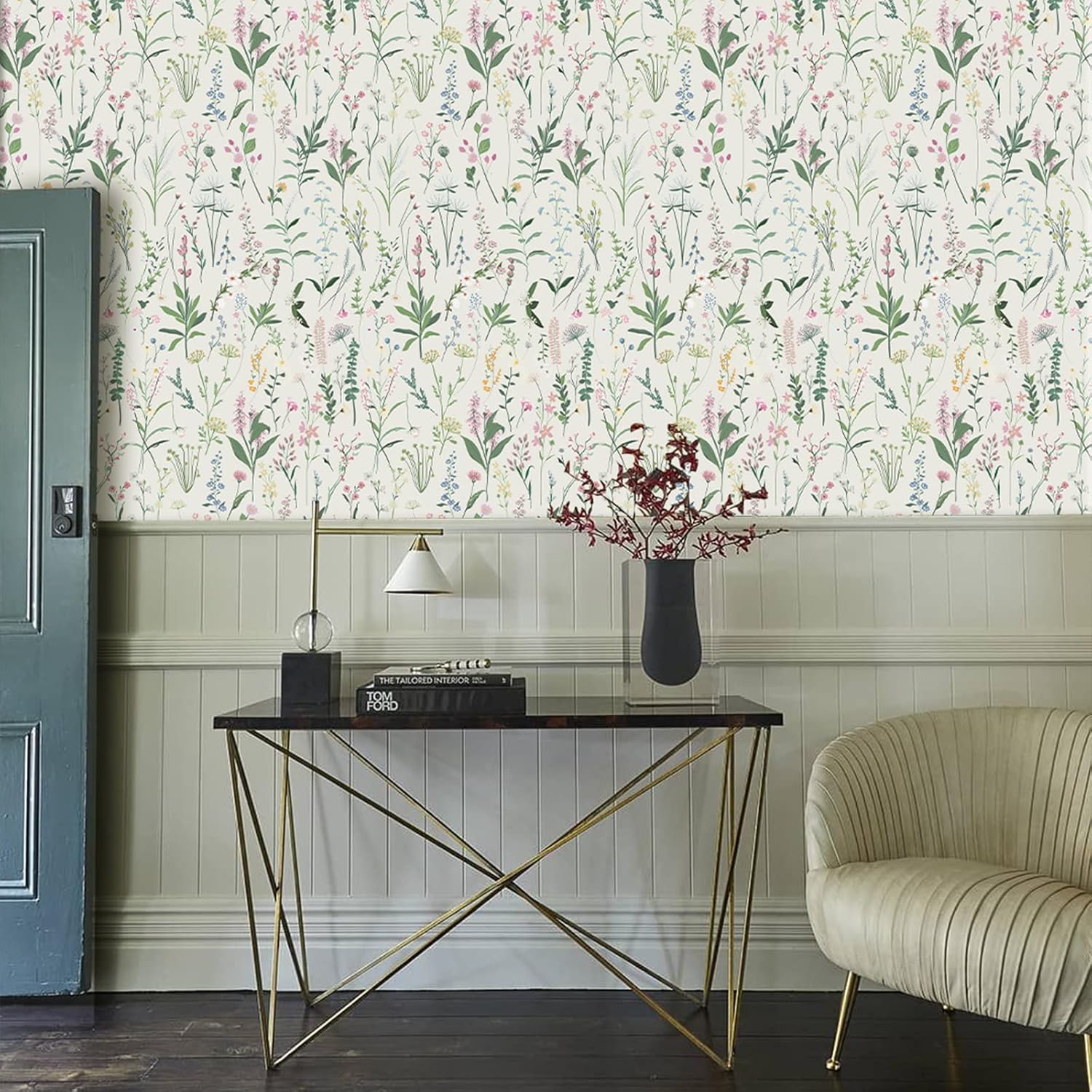 JiffDiff Floral Self-Adhesive Wallpaper