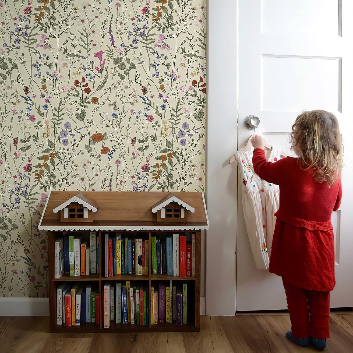 JiffDiff Floral Self-Adhesive Wallpaper
