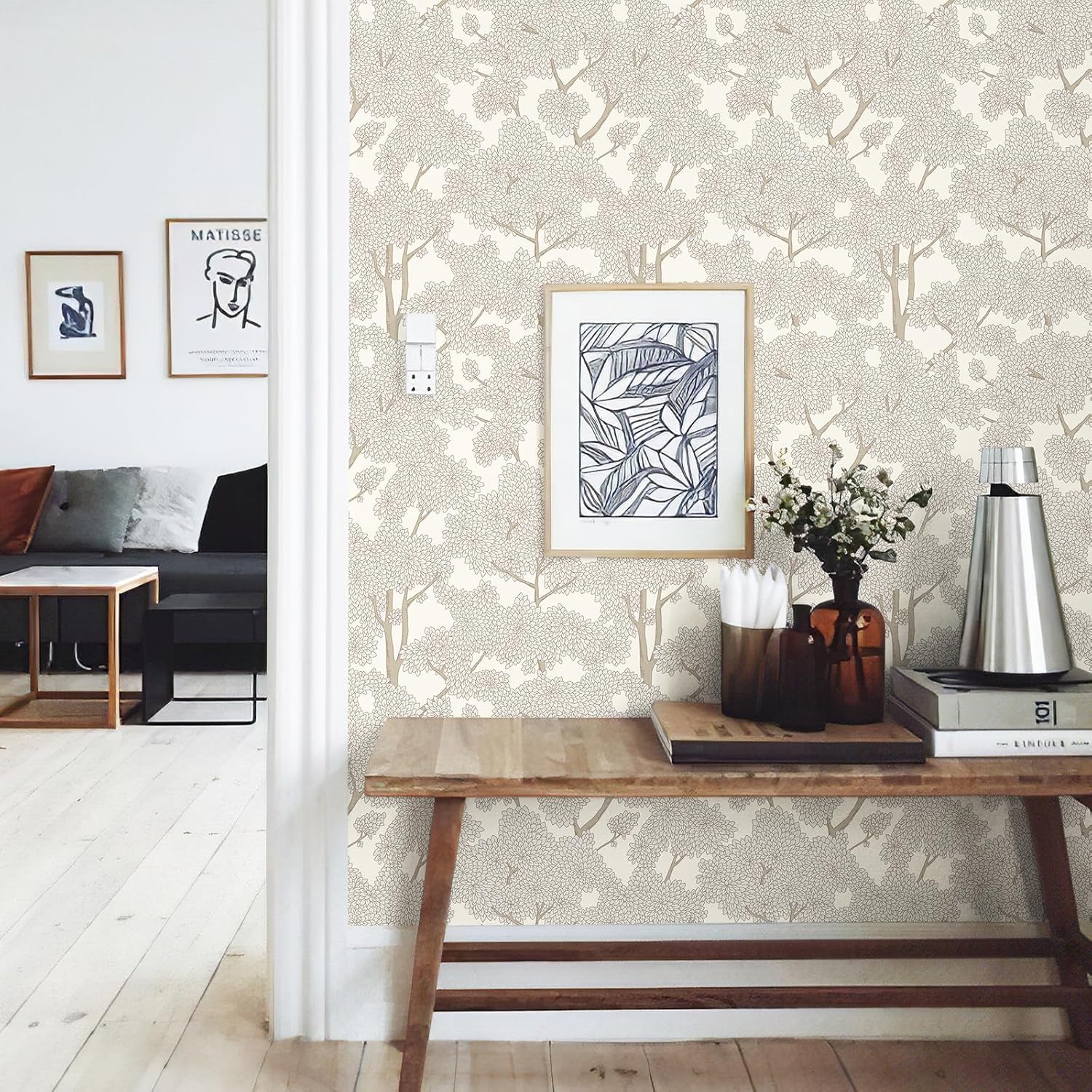 Tree Wallpaper — Peel-and-Stick Jungle Wallpaper & Forest Murals