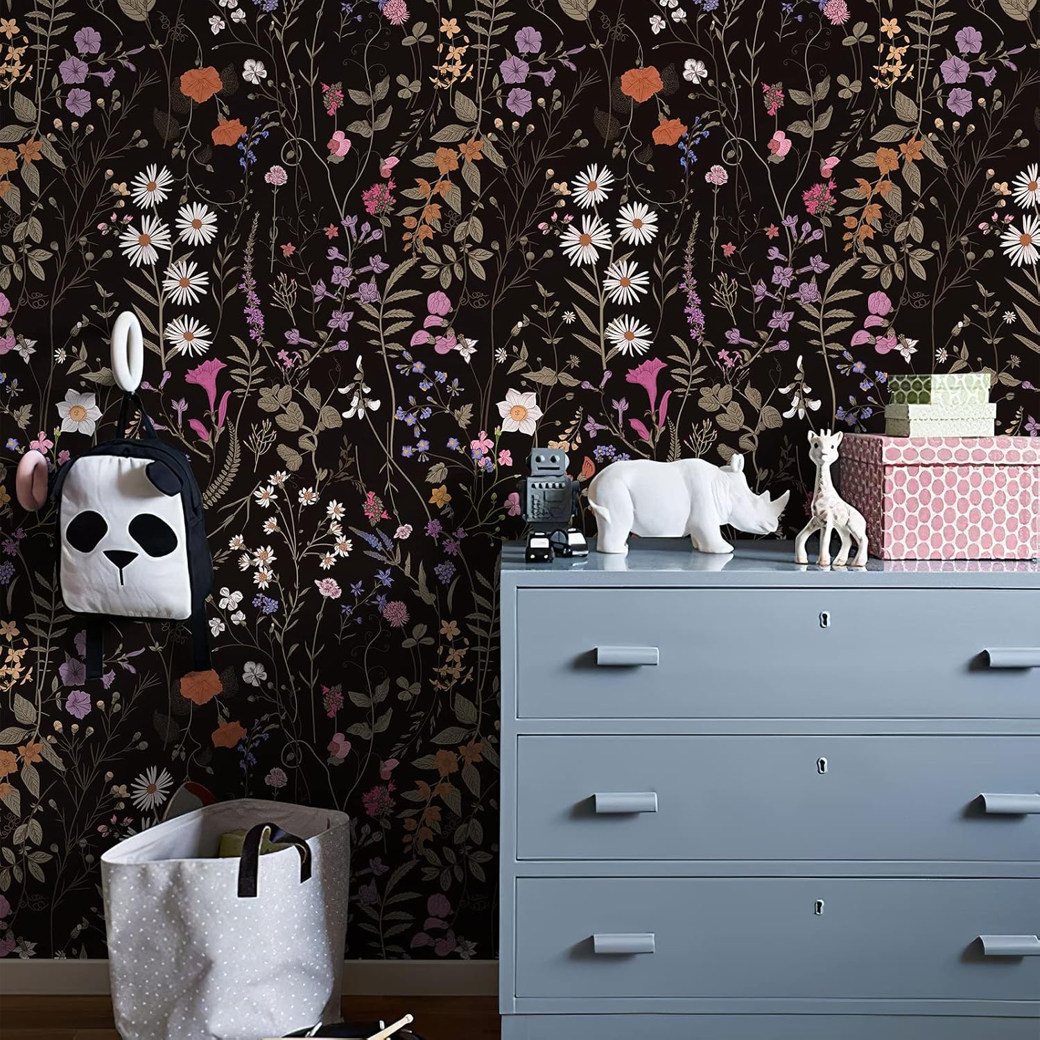 JiffDiff Floral Self-Adhesive Wallpaper