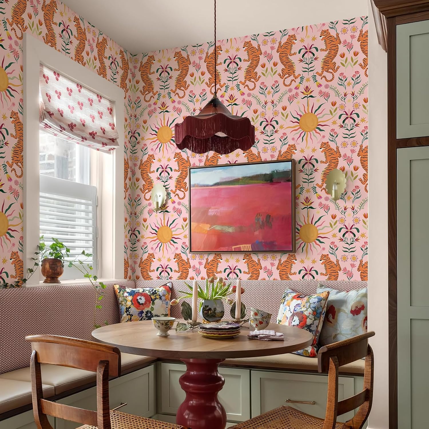 Tigger-Patterned Self-Adhesive Wallpaper