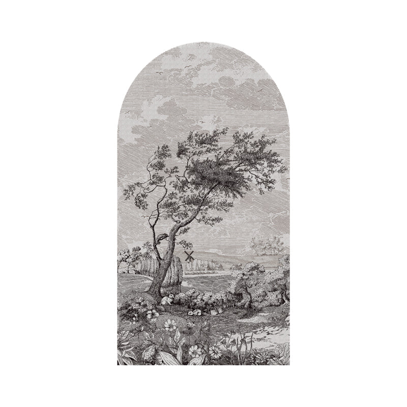 Arch Vintage Pastoral Landscape Peel and Stick Wall Decal