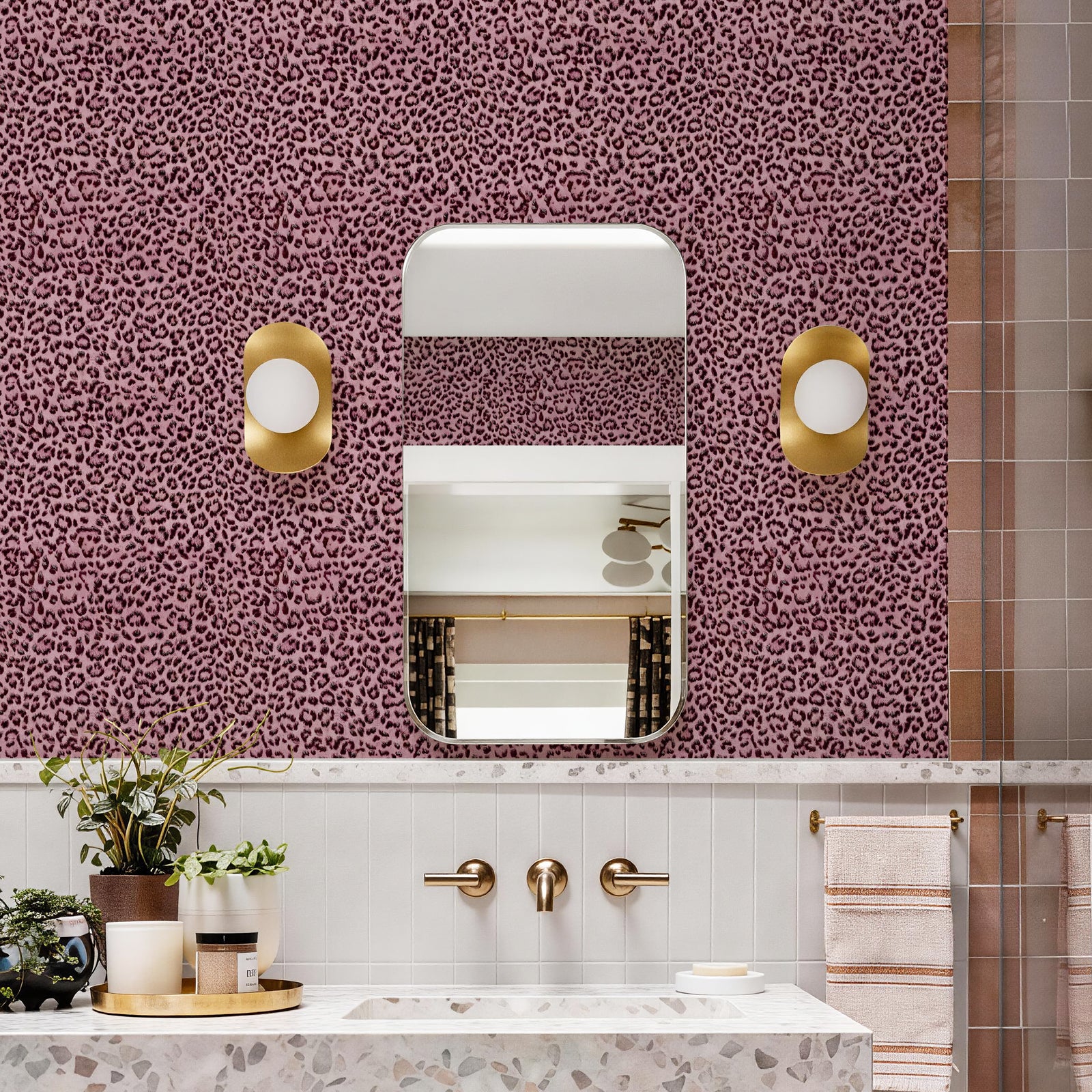 JIFFDIFF Leopard Print Peel and Stick Wallpaper