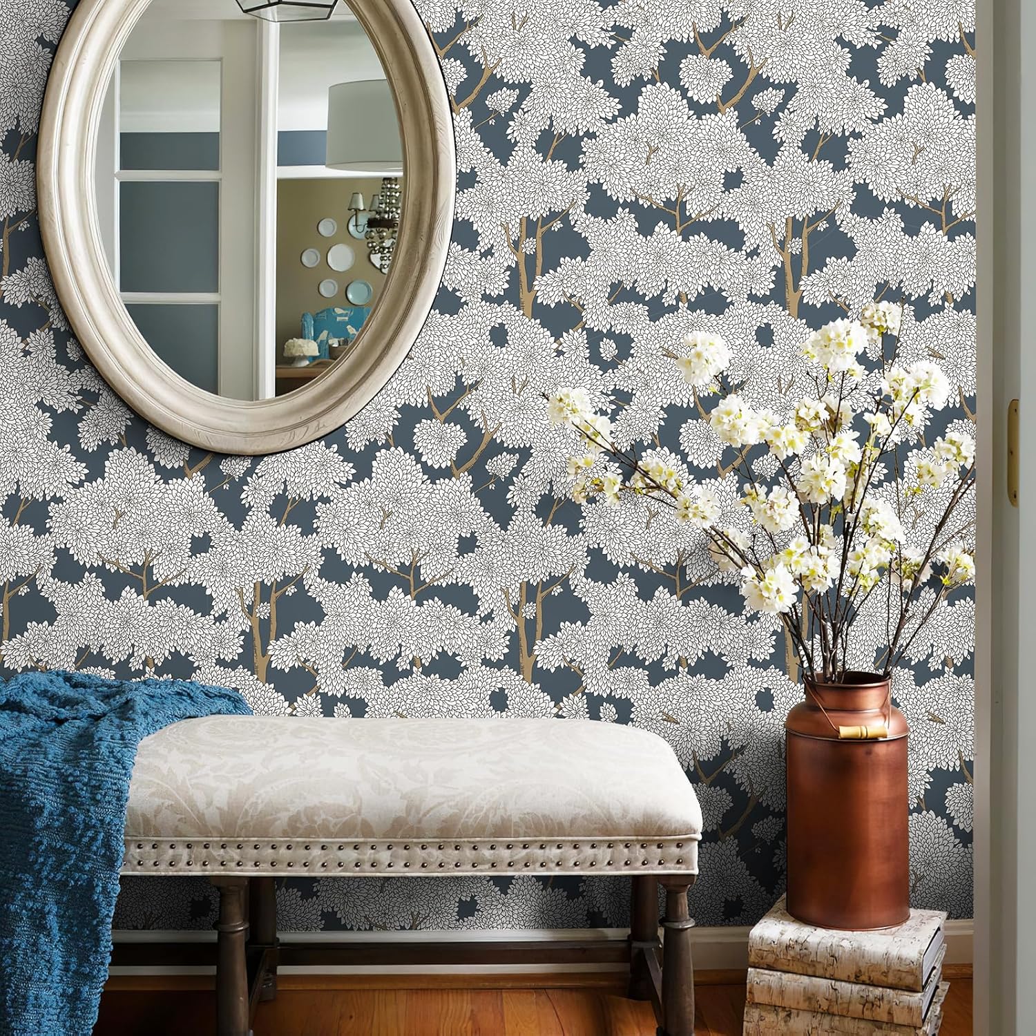 Tree Wallpaper — Peel-and-Stick Jungle Wallpaper & Forest Murals