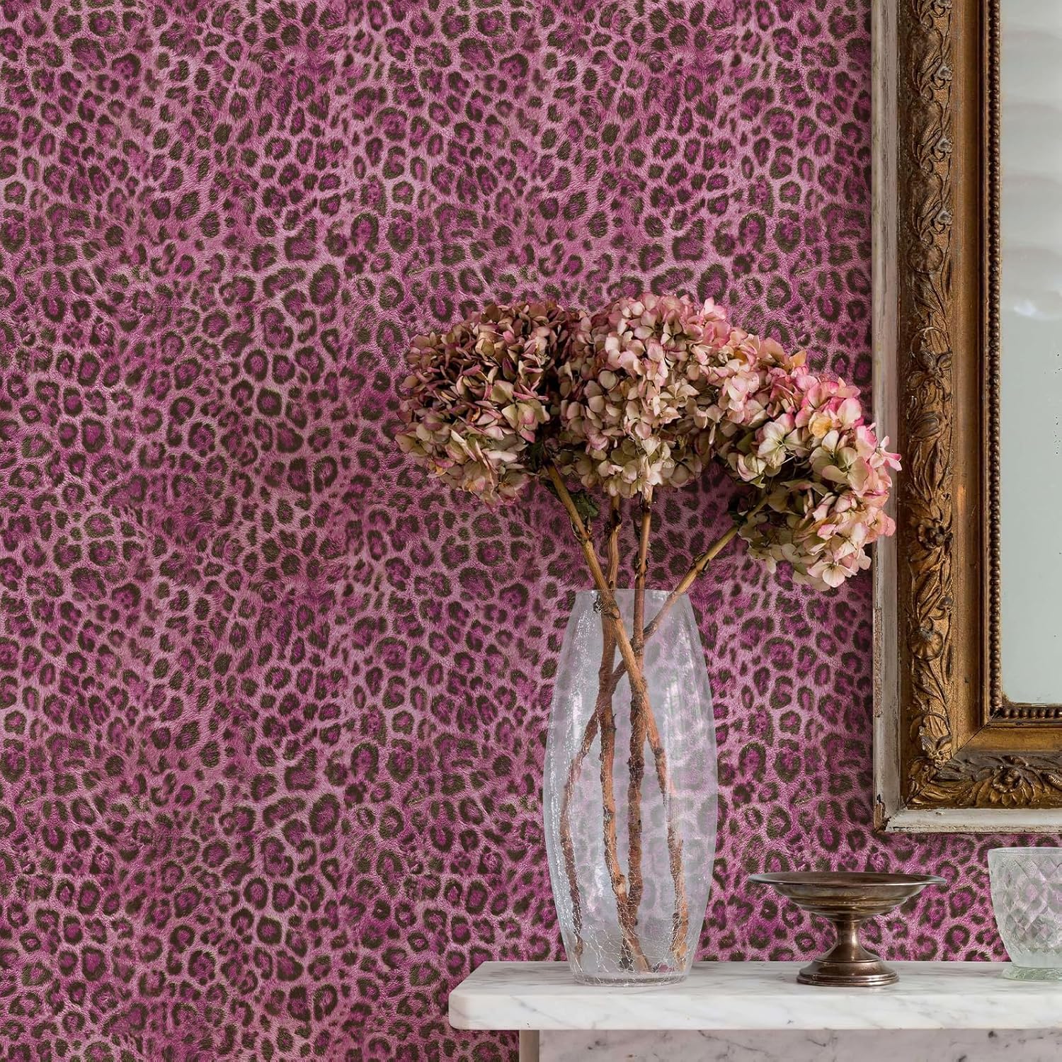 Upgraded Leopard Print Self-Adhesive Wallpaper — Unique & Stylish Brown Cheetah Print Film