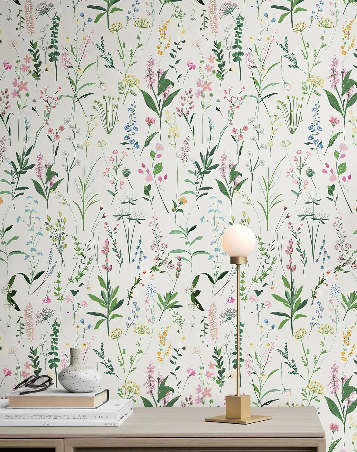 JiffDiff Floral Self-Adhesive Wallpaper