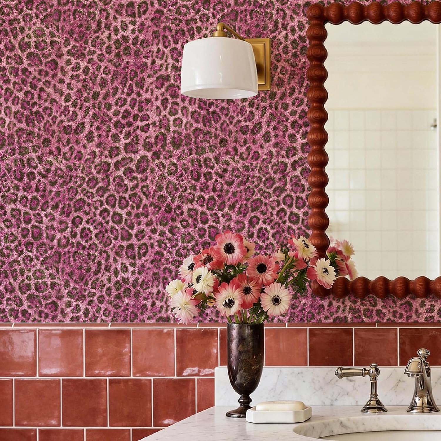 Upgraded Leopard Print Self-Adhesive Wallpaper