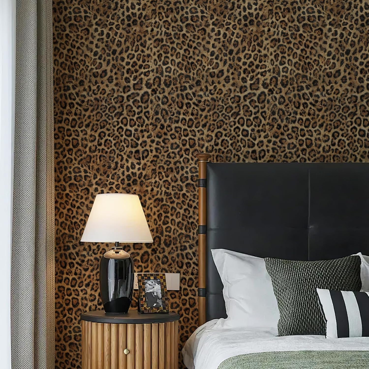 Upgraded Leopard Print Self-Adhesive Wallpaper