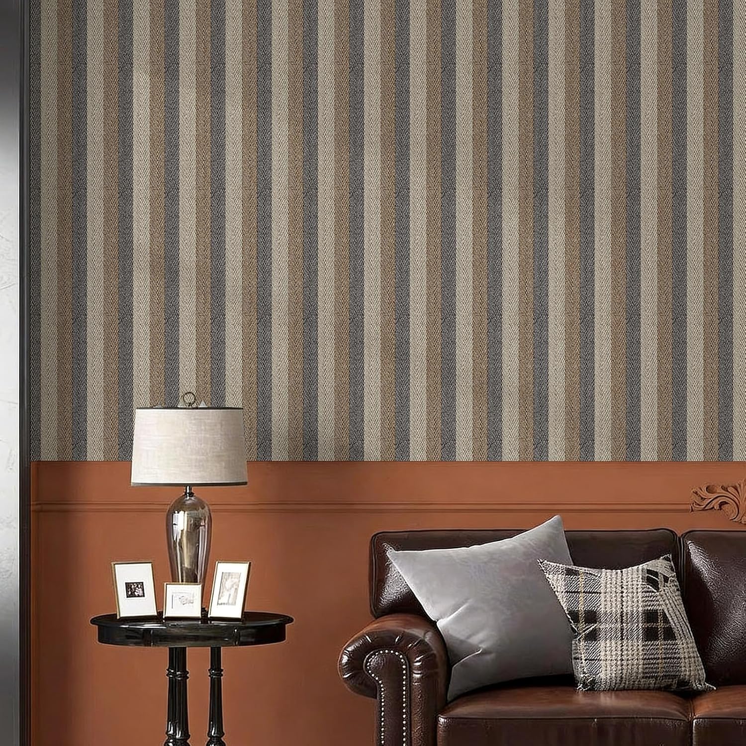 Textured Fabric Wallpaper — Faux-Linen Feel