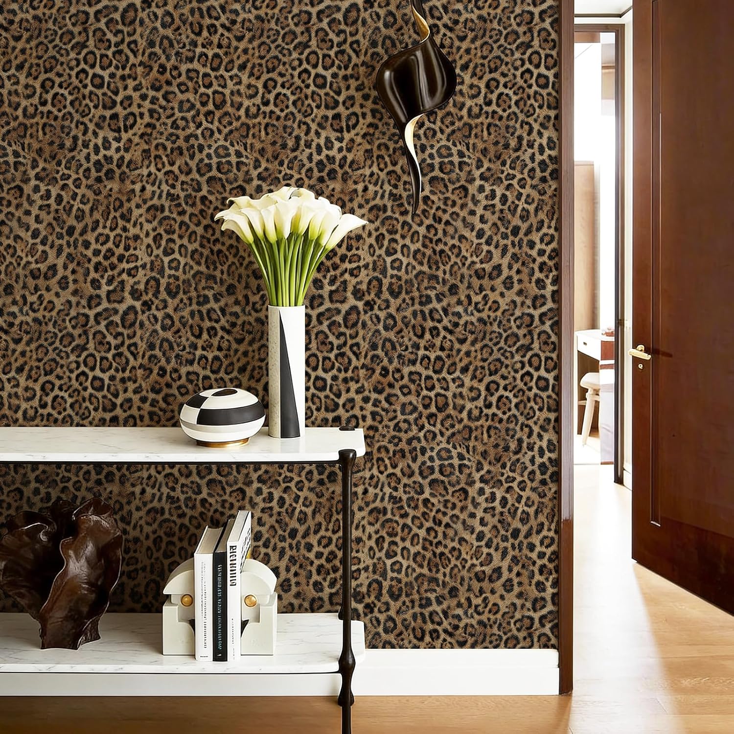 Upgraded Leopard Print Self-Adhesive Wallpaper
