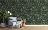 Green Cute Botanical Floral Wallpaper
