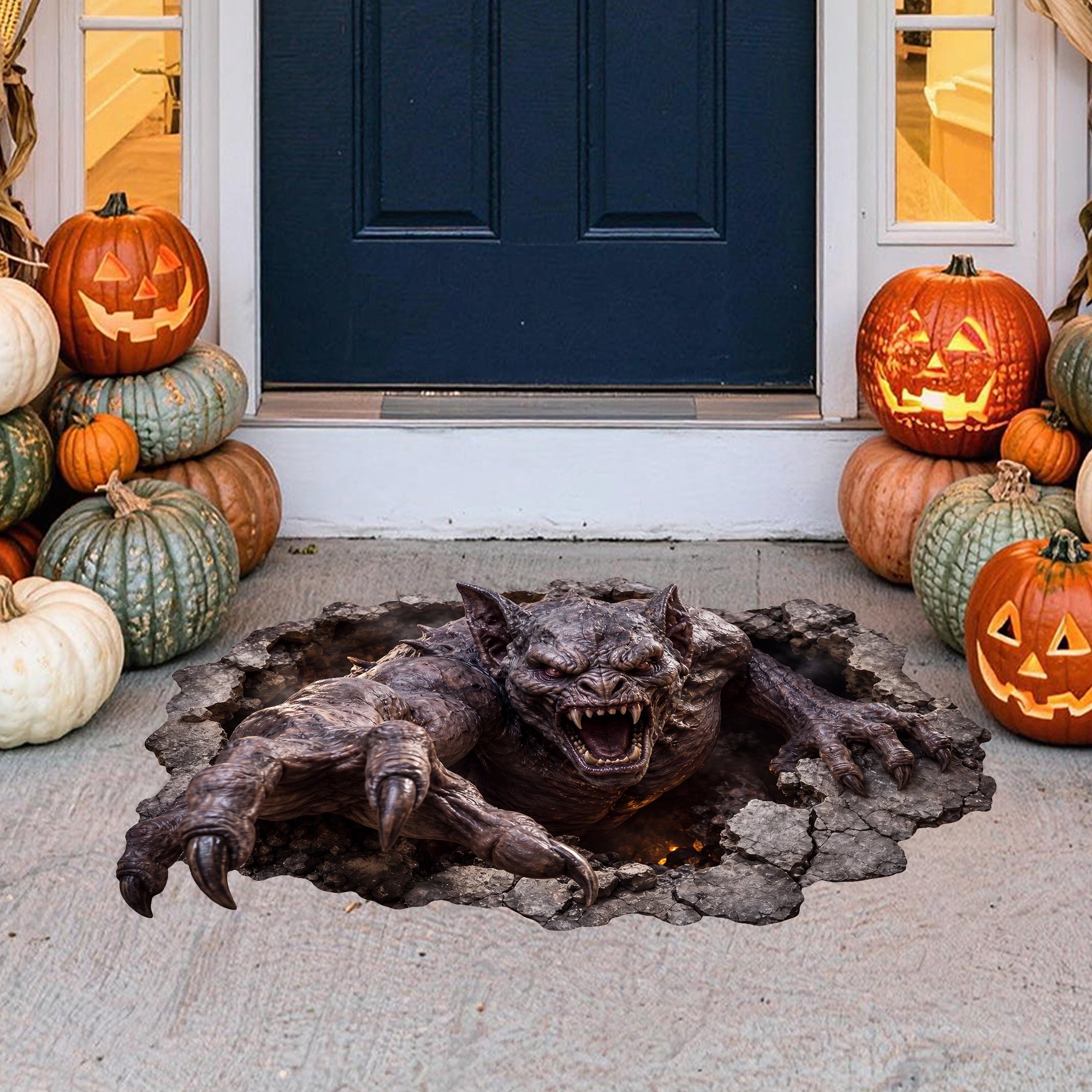 Halloween decorations Hellspawn Breakout Peel and Stick Floor Decal