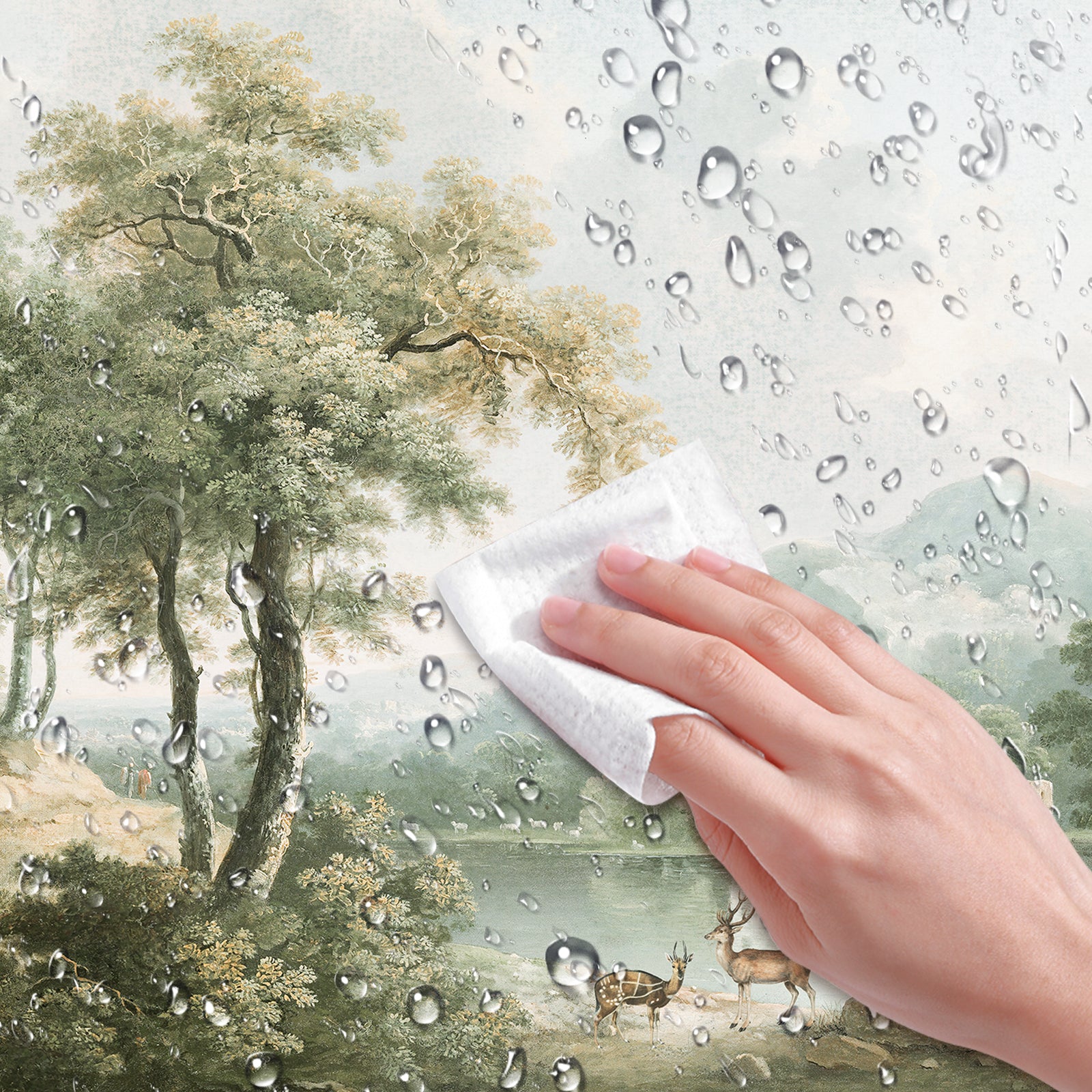 Vintage Nature Peel and Stick Wall Mural