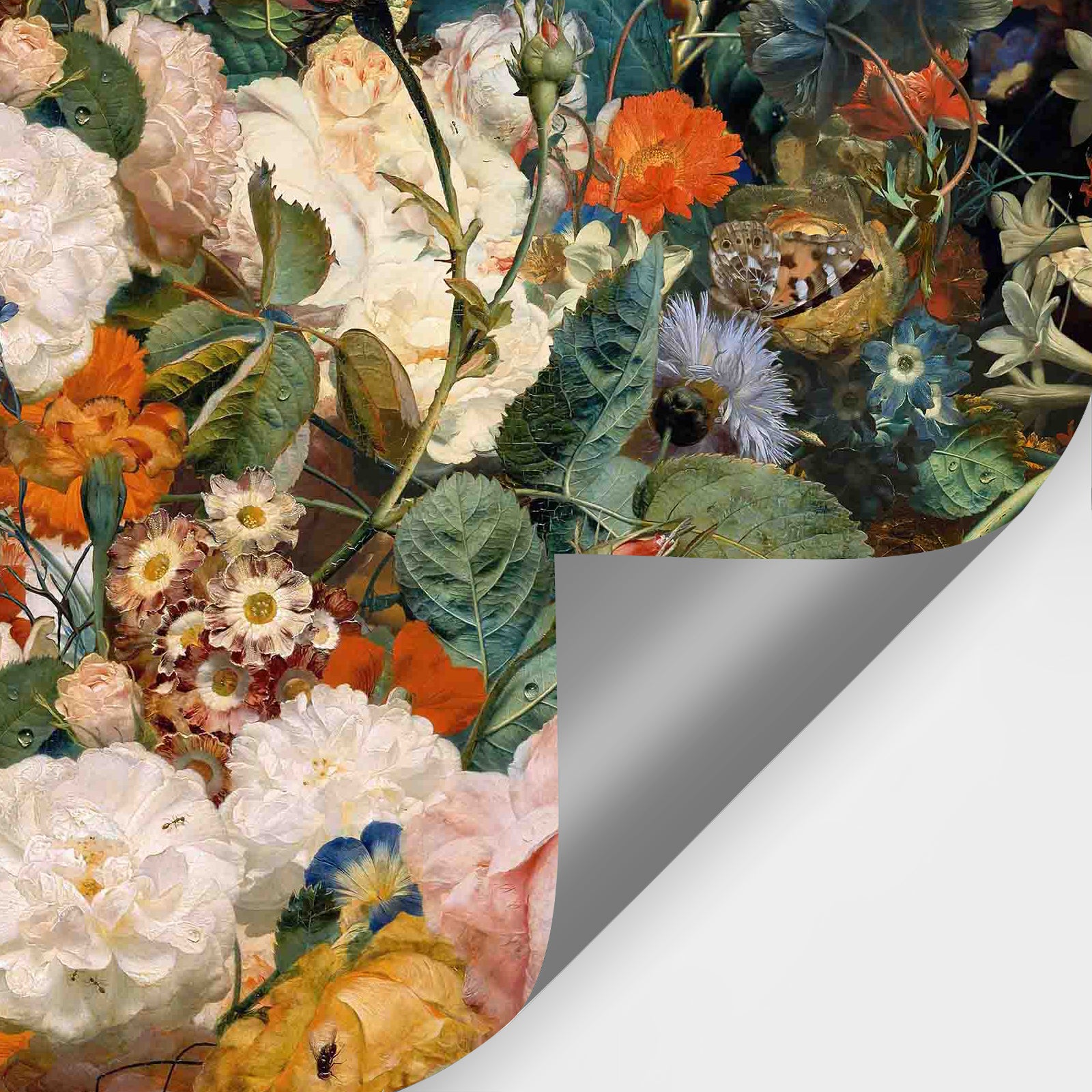 Clolorful Flowers Peel and Stick Wall Mural