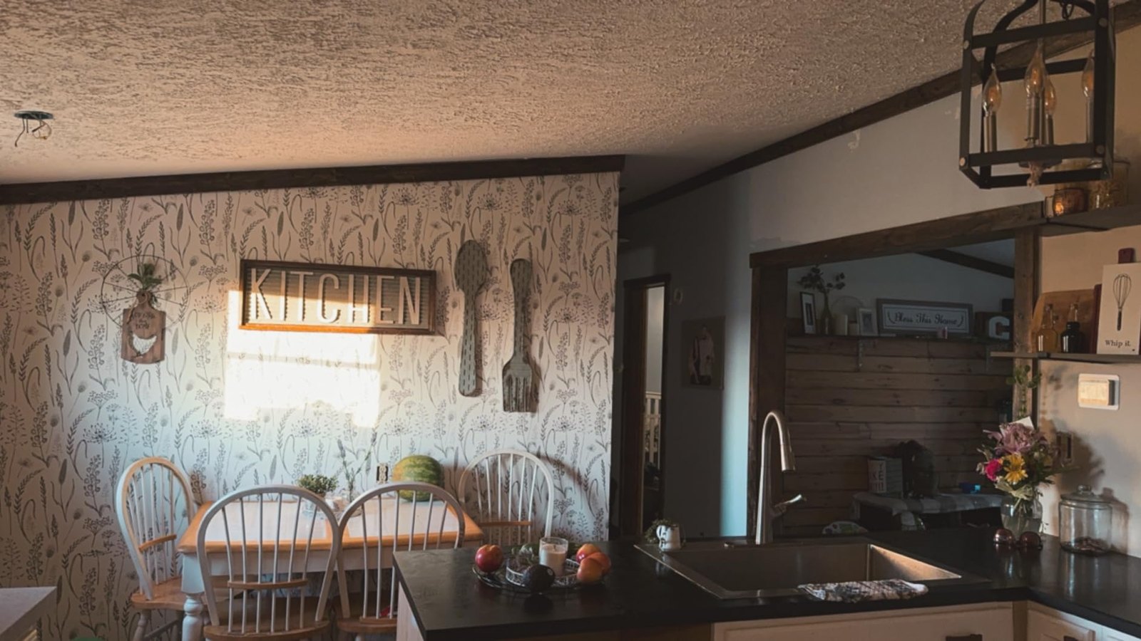 The Black & White Meadow Wallpaper That Works in Every Room