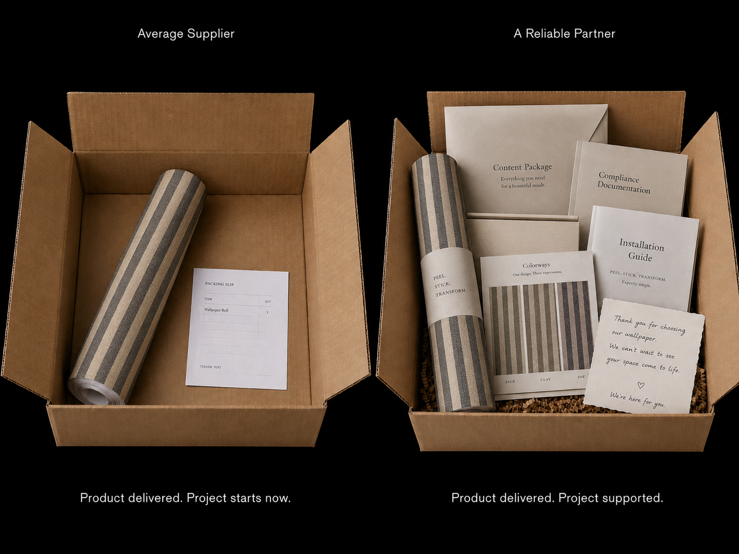 What a Reliable Peel and Stick Wallpaper Supplier Should Deliver Beyond the Product