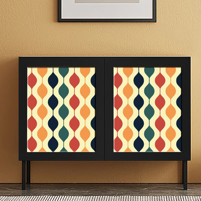 Retro Modern Geometric Peel and Stick Wallpaper