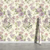Purple Lilac Floral Vintage Peel and Stick Wallpaper