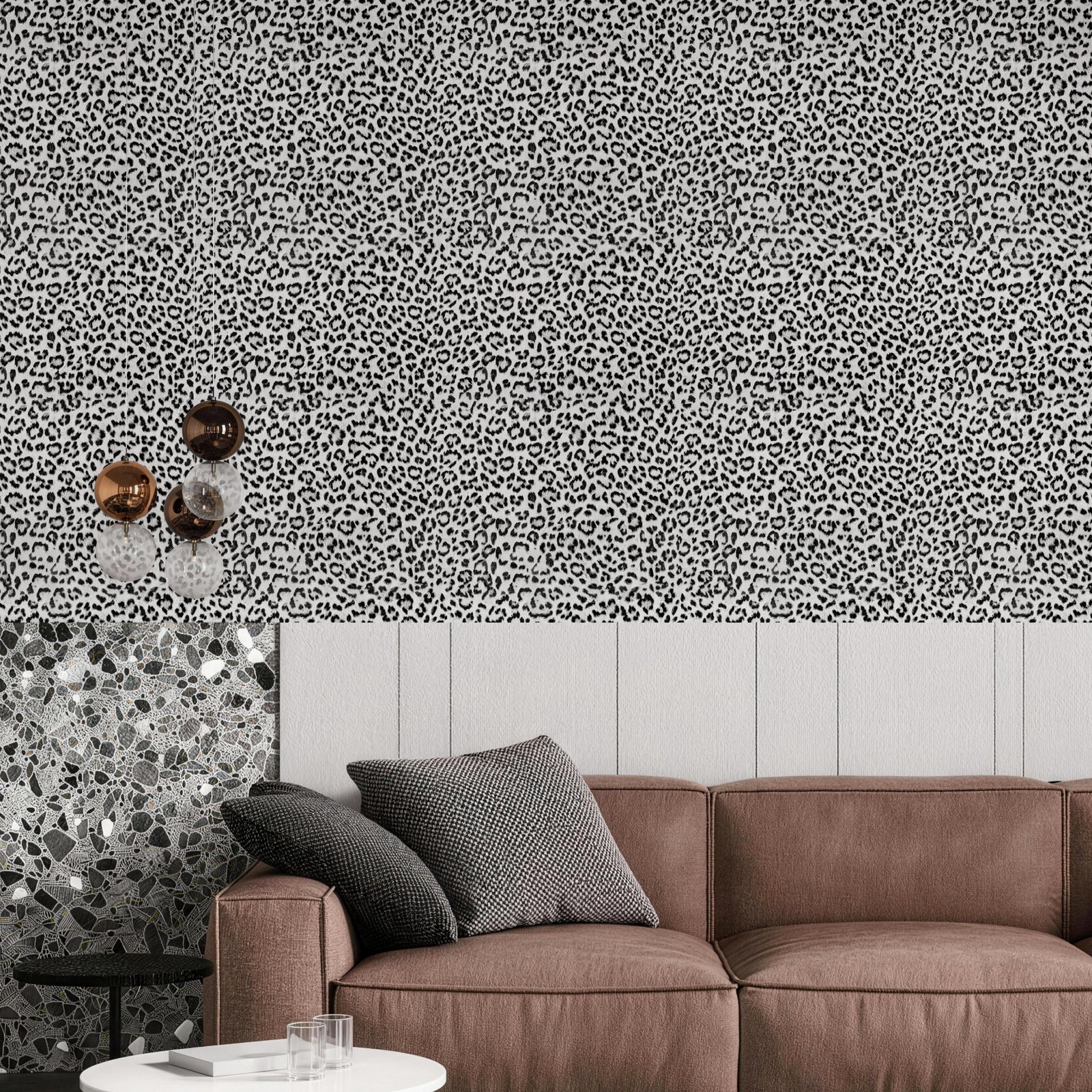 JIFFDIFF Leopard Print Peel and Stick Wallpaper