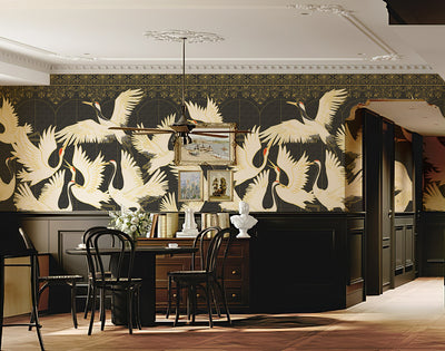 Soaring Cranes Peel and Stick Wall Mural