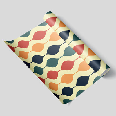 Retro Modern Geometric Peel and Stick Wallpaper