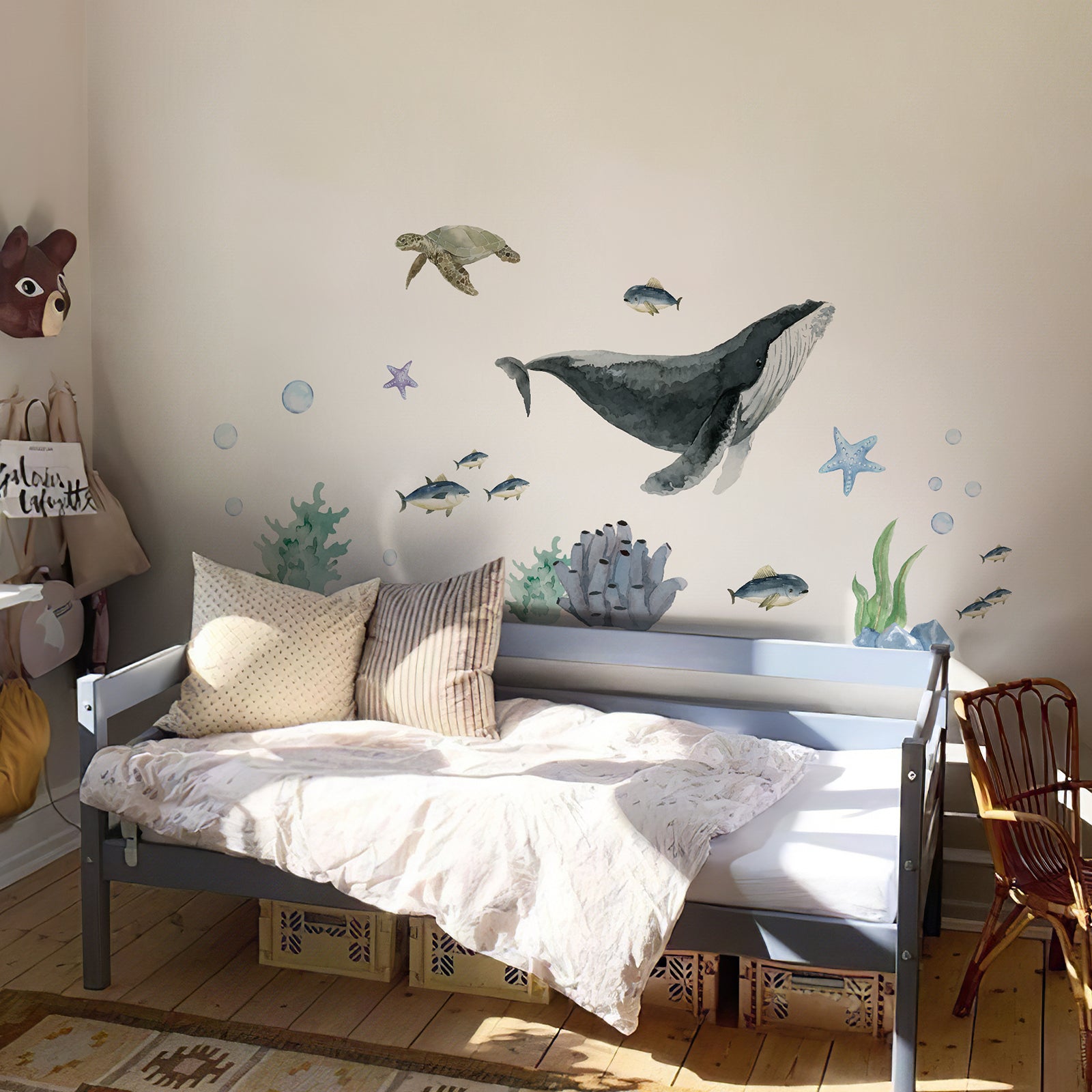 Marine Animals Peel and Stick Wall Decal