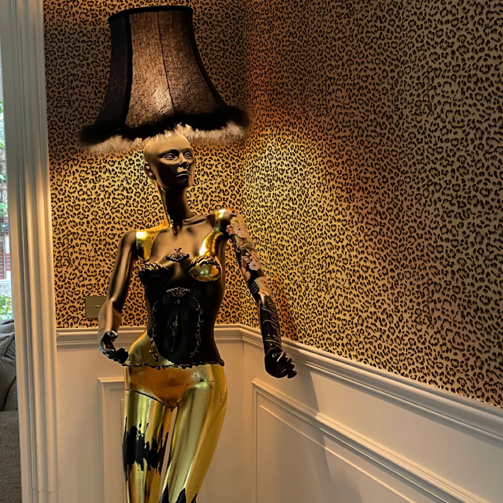 JIFFDIFF Leopard Print Peel and Stick Wallpaper