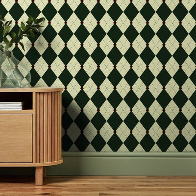 Plaid Geometric Wallpaper