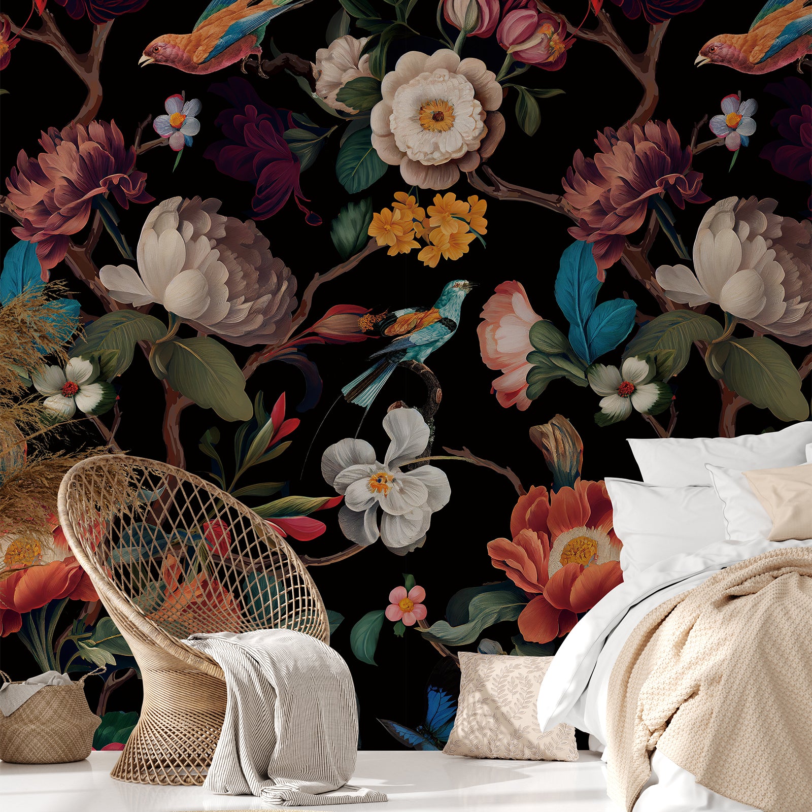 Floral Branches Peel and Stick Wall Mural